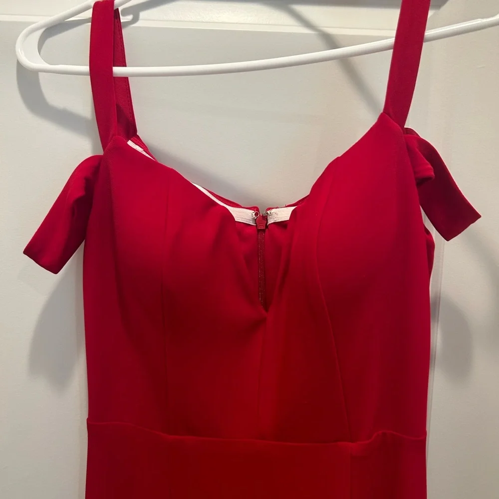 Red Formal Dress Worn 1 time! - Picture 3 of 4